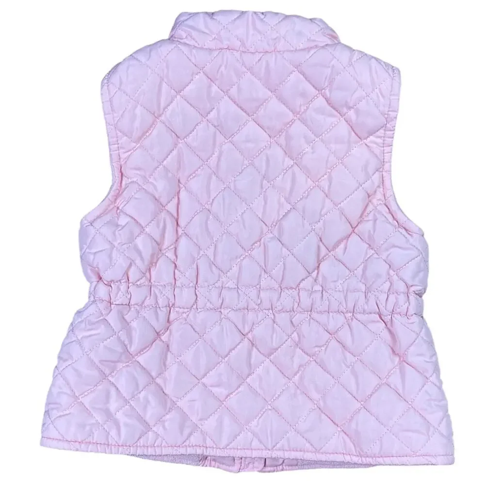 Old Navy Quilted Vest Pink 18-24 months